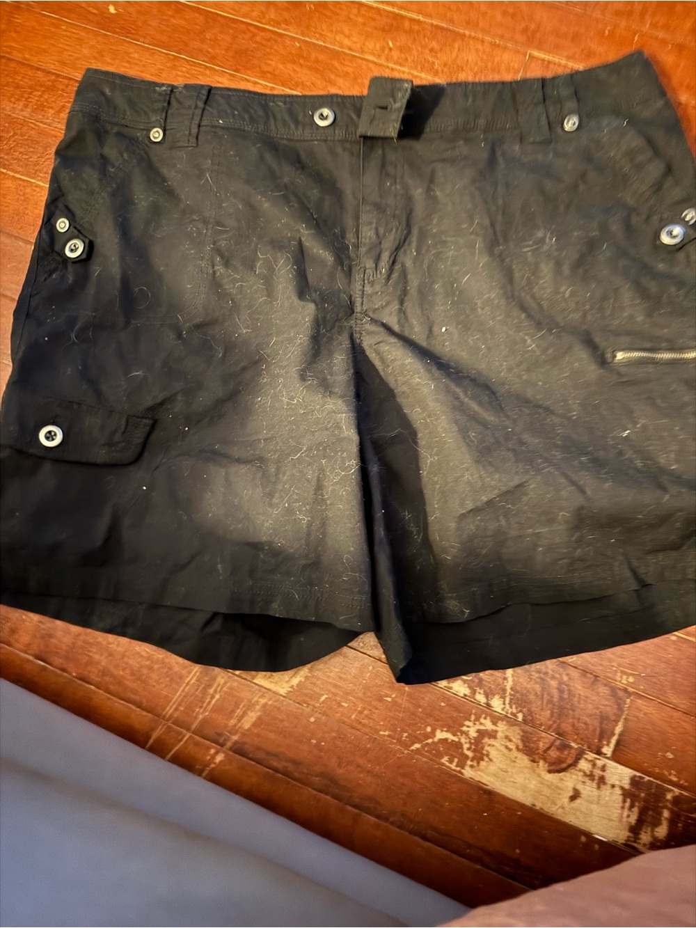 Lane Bryant Black Casual Bermuda Shorts